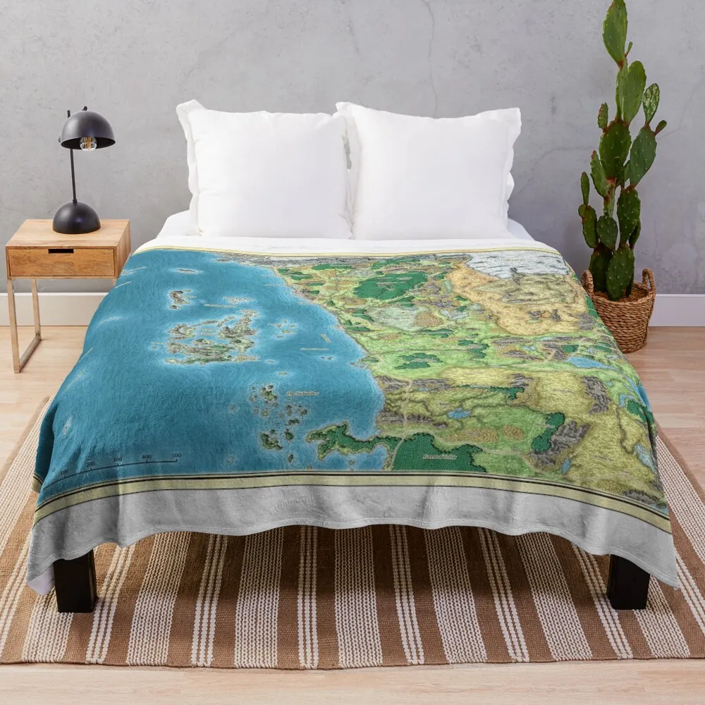 

Faern map Throw Blanket sofa bed Blankets For Bed Bed Fashionable Blankets