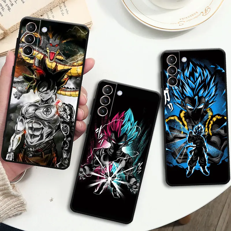 

Dragon Ball DBZ Goku Case For Samsung Galaxy S23 S22 S20 S21 FE S10 Plus S23Plus S21FE Modelo Black Capa Phone Fundas