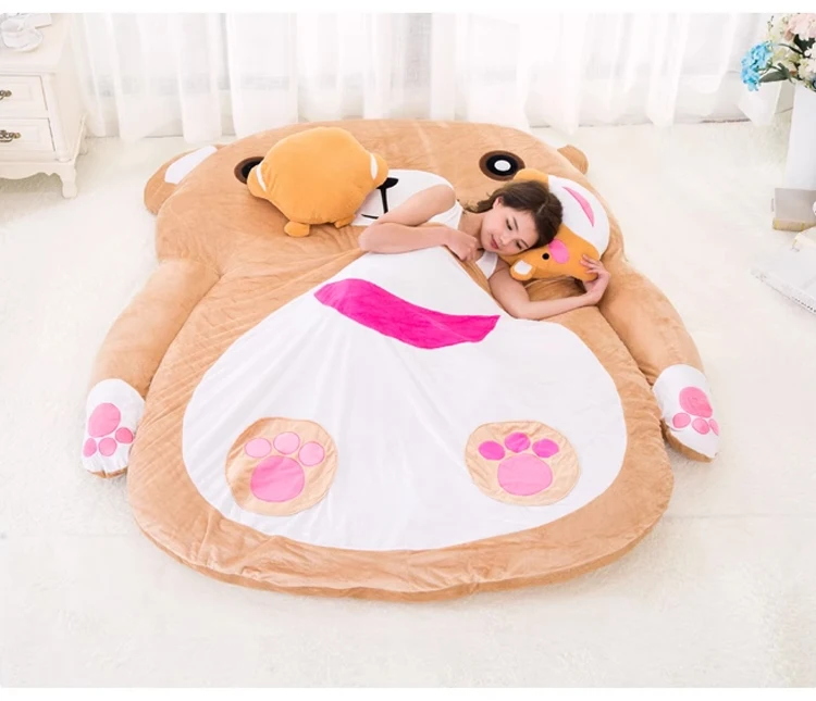 Description Picture 5 of itemCartoon mattress lazy sofa bed Suitable for children tatami mats floor cute cartoon bed soft comfortable brown bear sofa mat