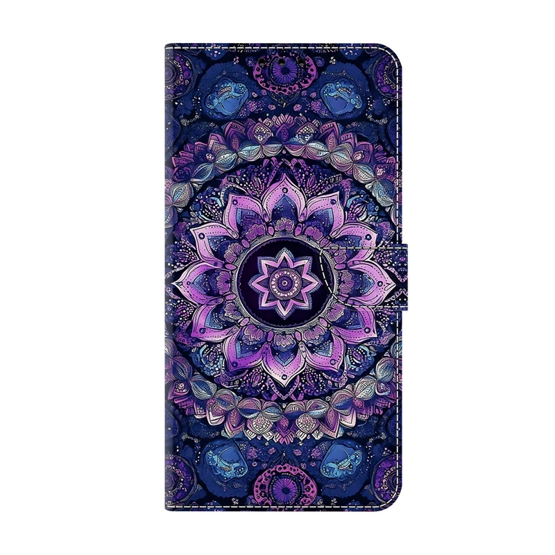Colorful Painted Pattern Flip Phone Case - Protective Cover