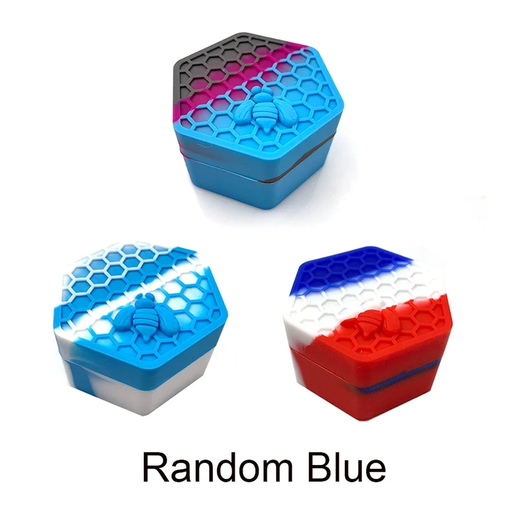26ML Wax Jar Silicone Box Bee Style for Oil Cream Box Easy To Hold and Carry Herb Container Candle Jars