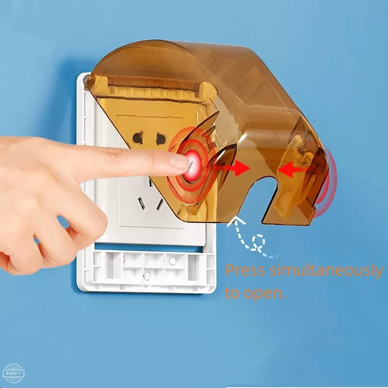 Socket Protection Cover Prevents Electric Shock Children Pulling Out Plug