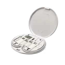 Universal Charging Adapter Cable Set - 60W USB Type C, Micro USB & Lightning Conversion Kit (White)
