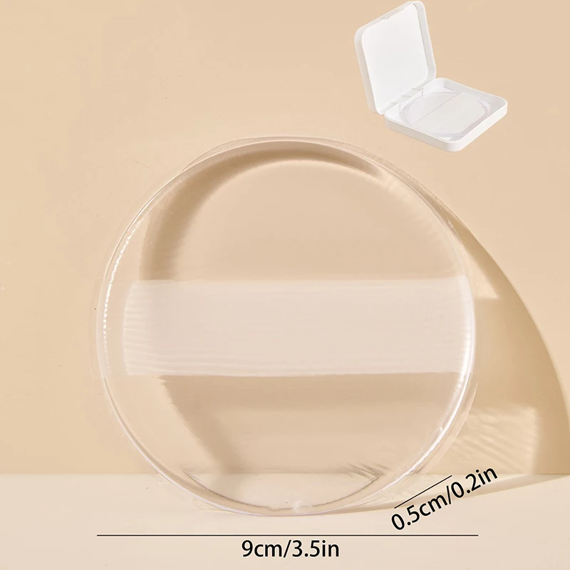 부드러운 실리콘 젤 파우더 퍼프 스펀지 바디 로션 페이스 파운데이션 투명 파우더 흡수 없는 파우더 퍼프 어플리케이터 도구