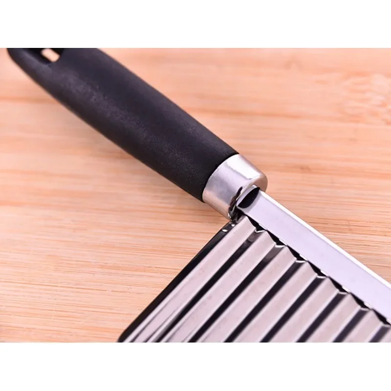 1PC Wave Knife Multi-Functional Thick Slicer for Potatoes French Fries Magic Vegetable Cutter with Deep Grain for Home Use