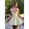 2025 Spring New Sleeveless Lace Splicing Spice Slip Dress Slim Backless Ballet Pompadour Dress V-neck High-waisted Mini Dress 5