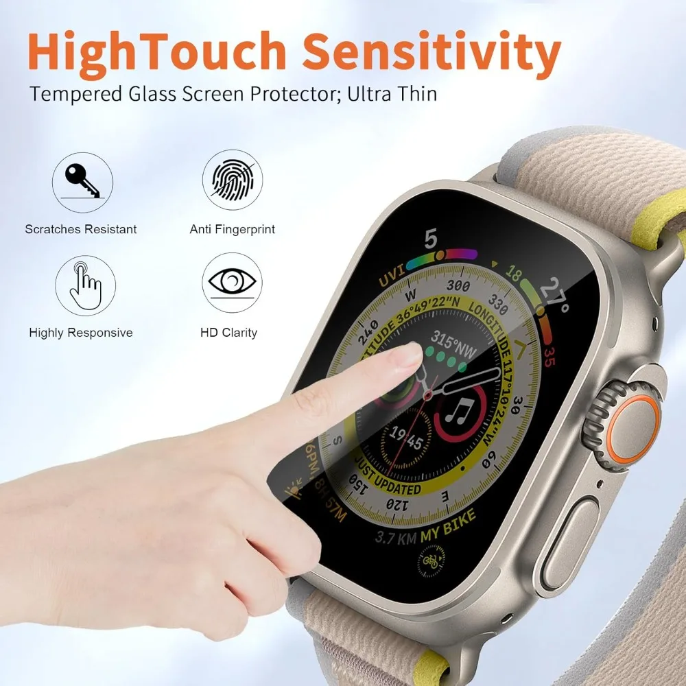 Privacy Anti-Peep Tempered Glass Screen Protector Film with Auto Alignment Kit