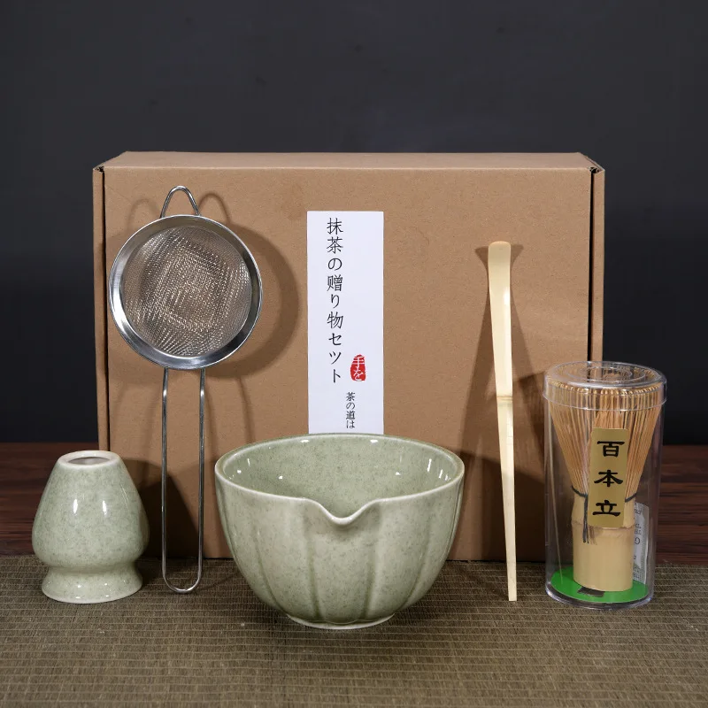 1/4/5 قطعة مجموعة ماتشا أنيقة ماتشا خفقت مجموعة تش...