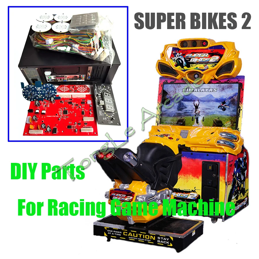 

The Super Bikes 2 Kit Car Racing Game PCB Motherboard FF Motor Game DIY Set for Coin Operator Arcade Amusement Games Machine