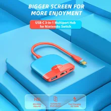 

TV Dock for Nintendo Switch Docking Station USB C to HDMI-compatible Switch Accessory PD Charging Cable