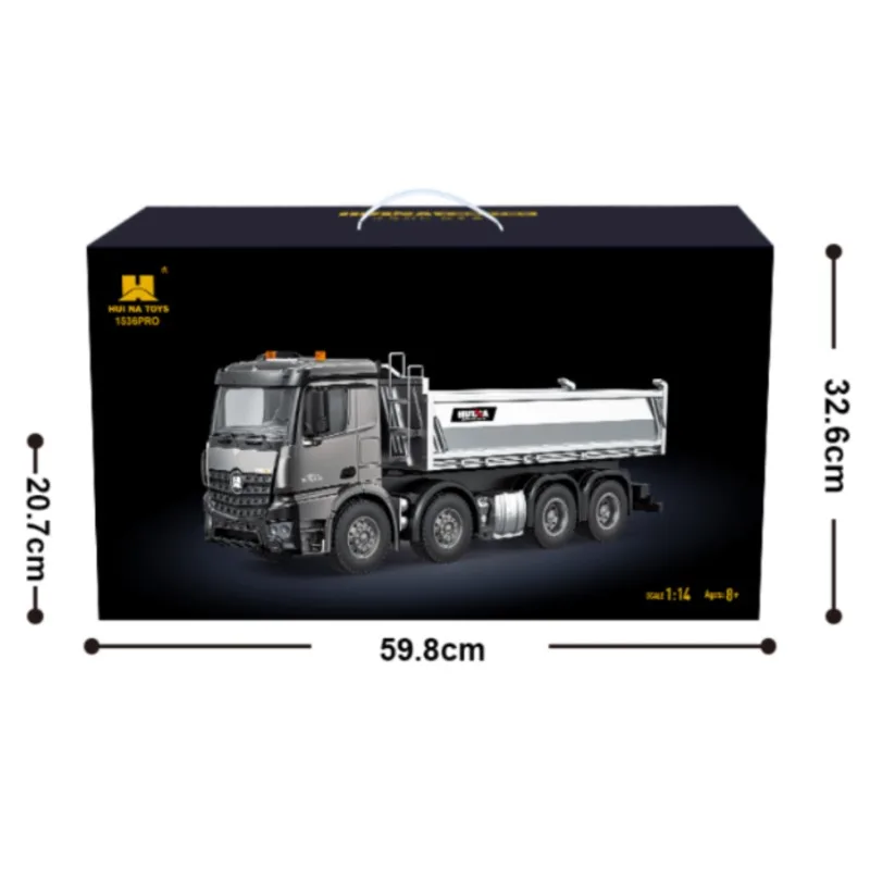 1536 RTR 신형 후이나 RC 덤퍼 1/14 무선 조종 덤프트럭 티퍼 사운드 라이트 효과 장난감 모델 선물