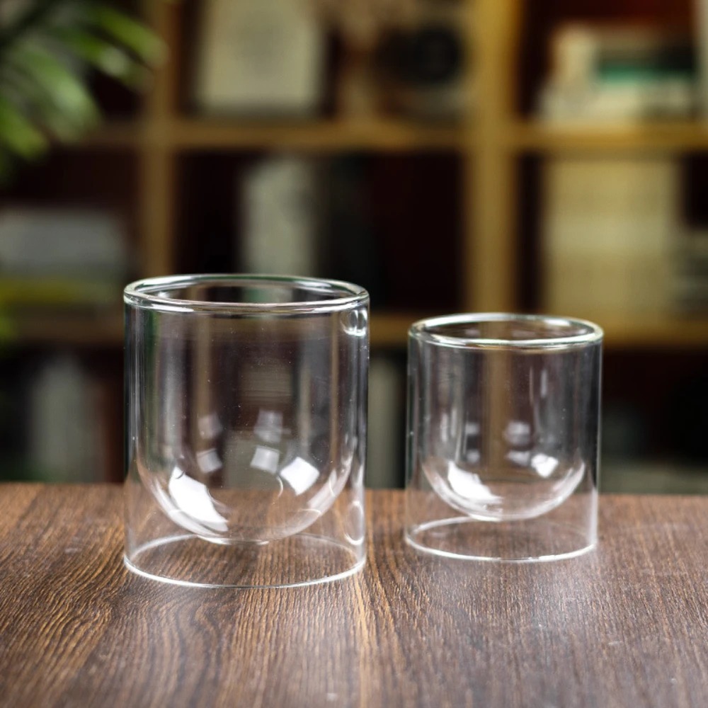 Double Class Candle Holder Candle Making Container Tea Cup Candlestick Set Home Bedroom Simplicity Decor DIY Office Scented Gift