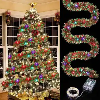 Christmas Tinsel Garland - LED 1
