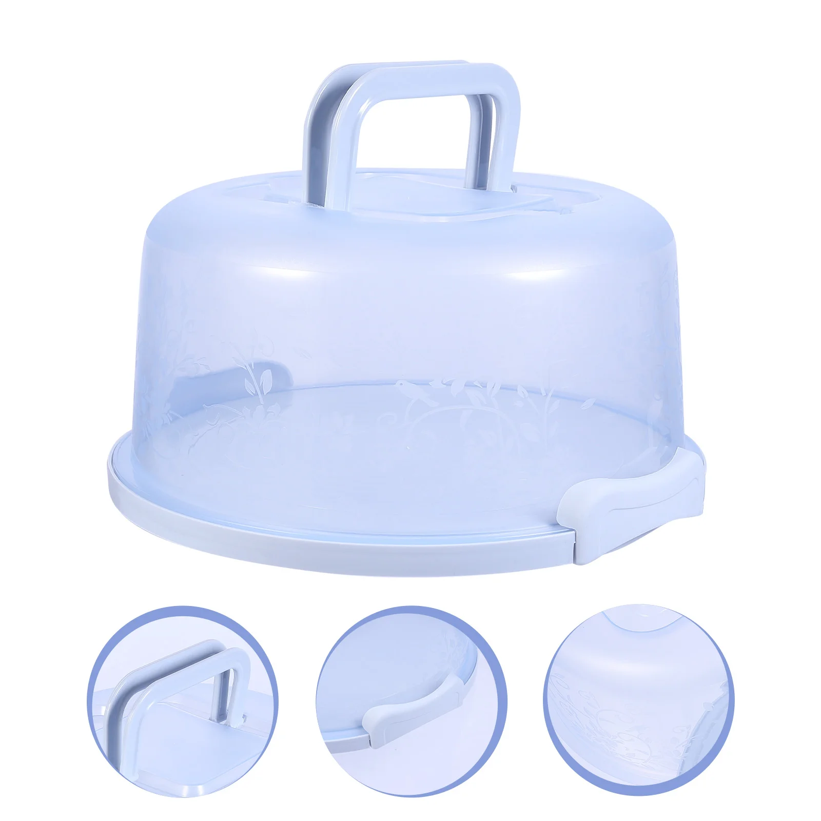 

Cake Carrying Case Transparent Bakery Cake Single Cake Keeper Cake Container Cake Holder Dessert Cupcake Storage Box Lid