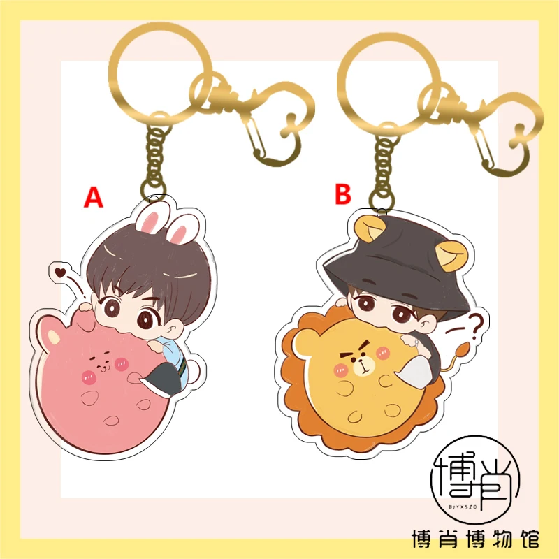 Anime Keychain The Untamed Xiao Zhan Wei Wu Xian Wang yibo Acrylic Keyring  Strap Figure Hanging Accessories 6cm - AliExpress