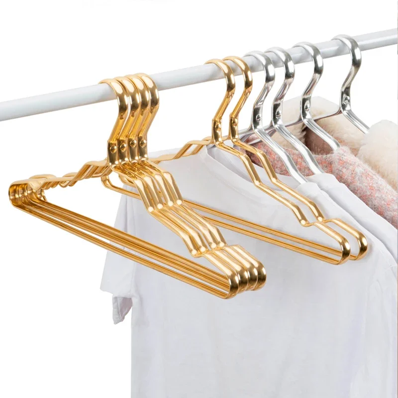 

10pcs Hangers For Clothes Durable Anti-slip Aluminium Alloy Closet Hanging Rack Household Wardrobe Clothing Storage Drying Racks