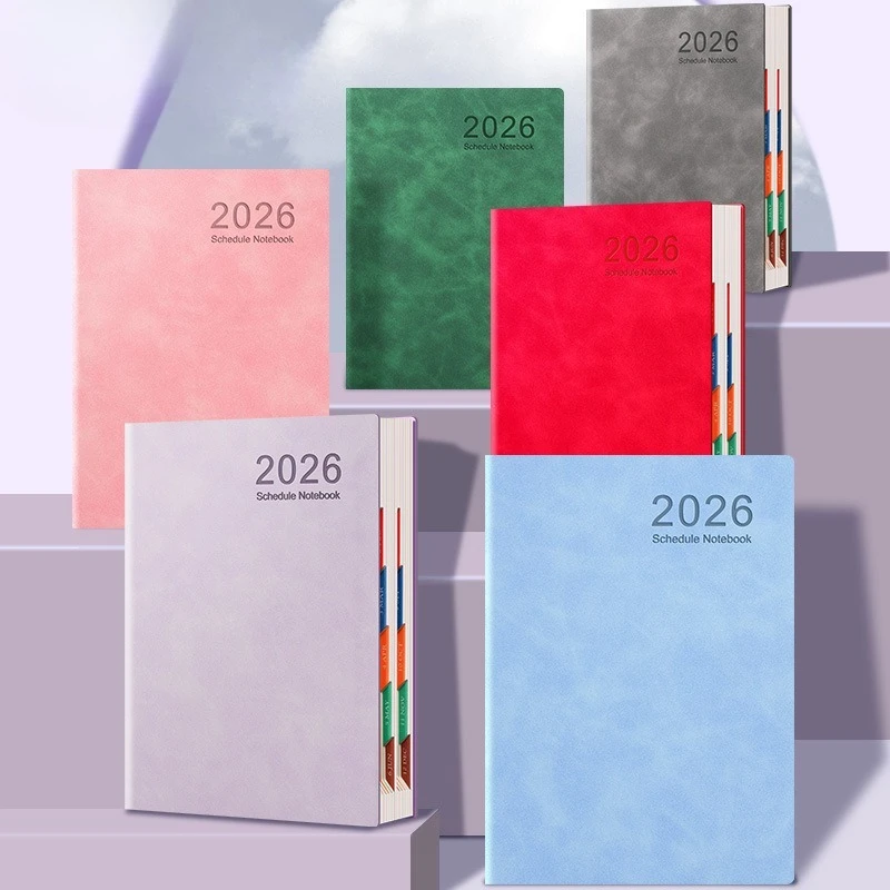 2026년 스케줄 플래너 하루 한 페이지씩 자기 관리 추적기 효율성 노트북 맞춤형 캘린더 필수품