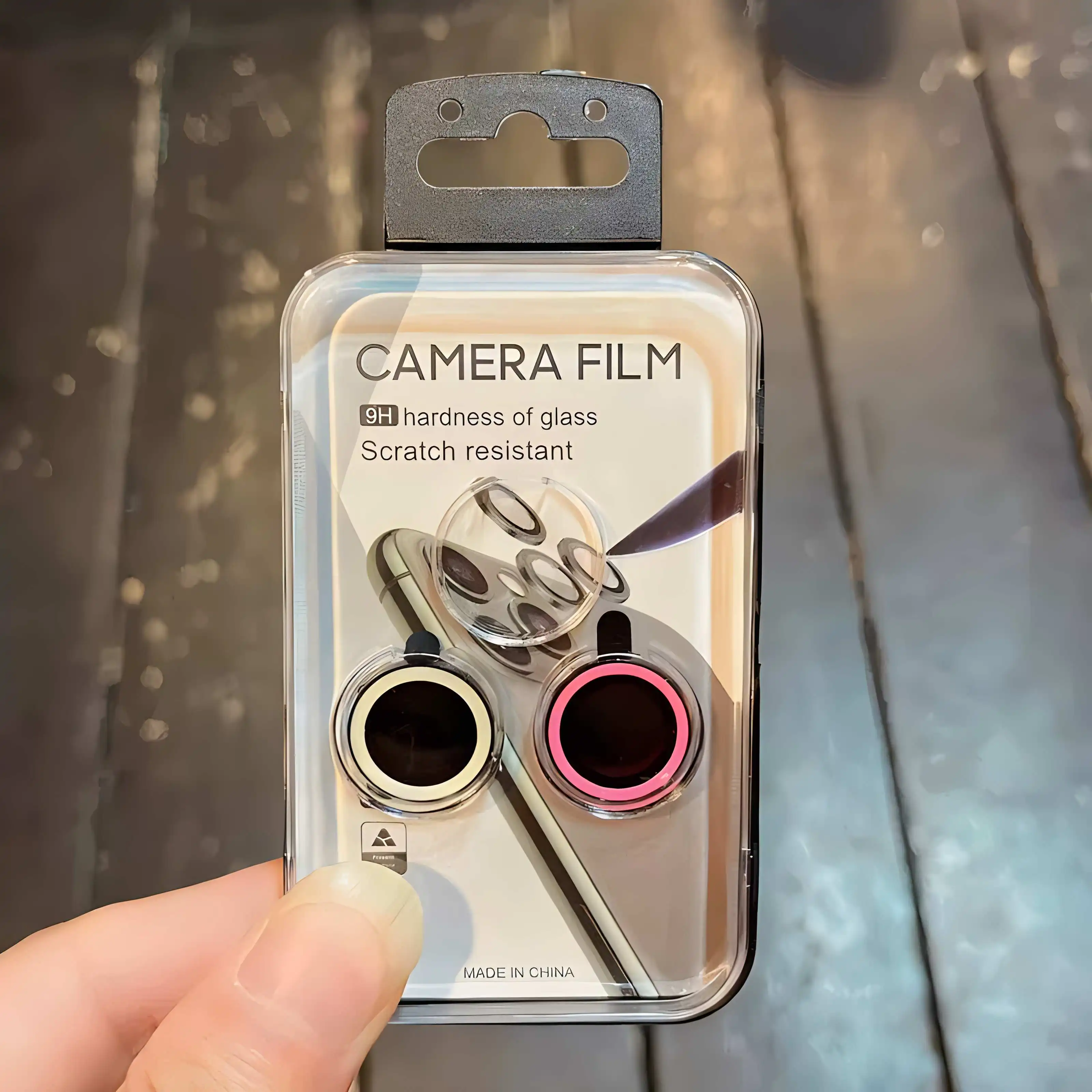 Noctilucent Colorful Tempered Glass Camera Lens Protector