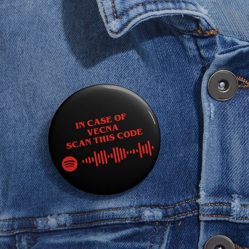 Custom Code Badge Soft Button Pin Favorite Song Customized Song Name Singer Spotify Code Music Teacher Boyfriend Girlfriend Gift
