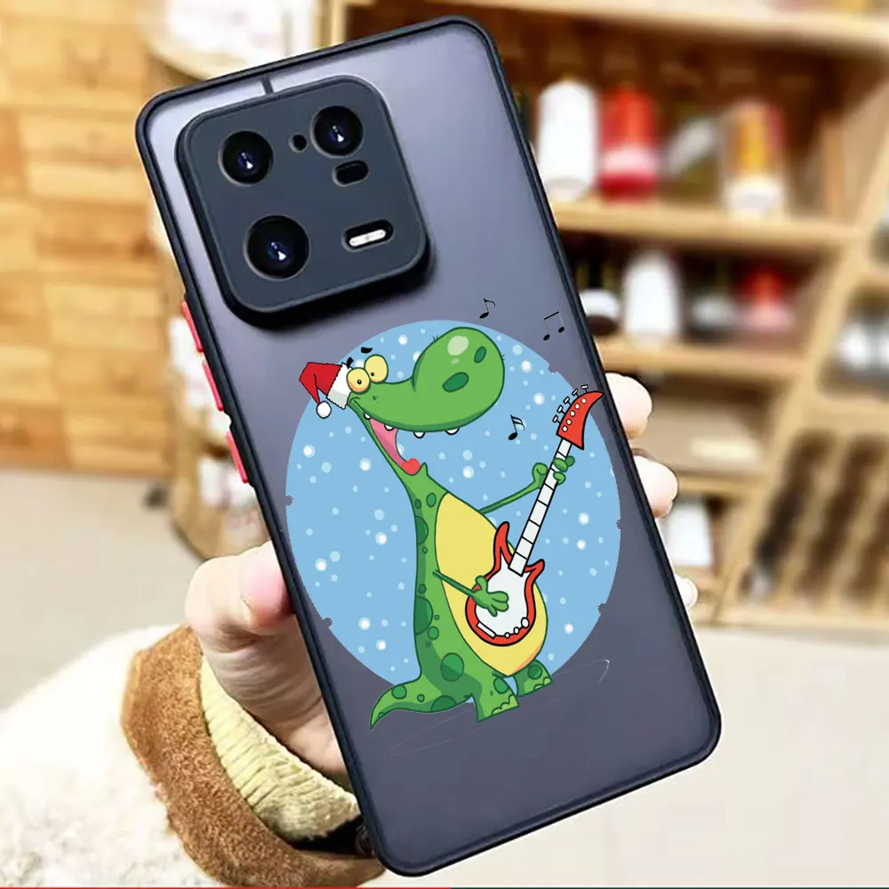 thumbnail image 1 of Funda mate para Xiaomi 13 12 12S 12T 11 11T 10 10T 10S 9 8 6X 5X PRO LITE 5G Funda Coque Shell cubierta lindo cocodrilo de dibujos animados, 1 of 5
