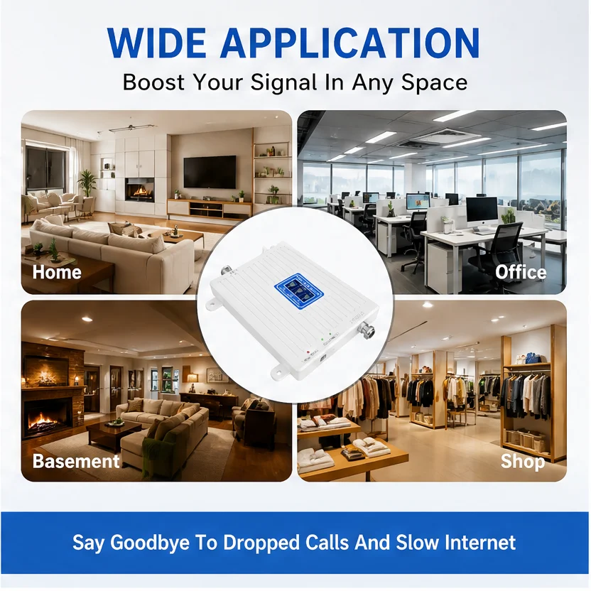 3밴드 모바일 신호 증폭기 3g 4g 5g Lte 900/1800/2100mhz 휴대폰 셀룰러 4g 신호 리피터 증폭기