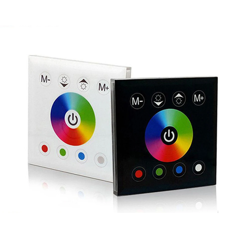 12V 24V Touch Panel LED Dimmer RGBW LED Controller Touch Panel LED Dimmer 16A Controller For SMD 5050 3528 RGBW Strip Light