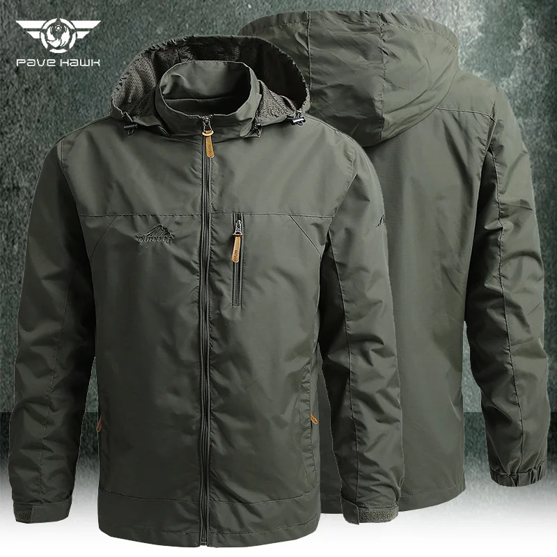 

Wear Resistant Tactical Jacket Men Military Waterproof Tear Resistant Leisure Trench Coat Army Outdoor Windproof Cargo Jacket