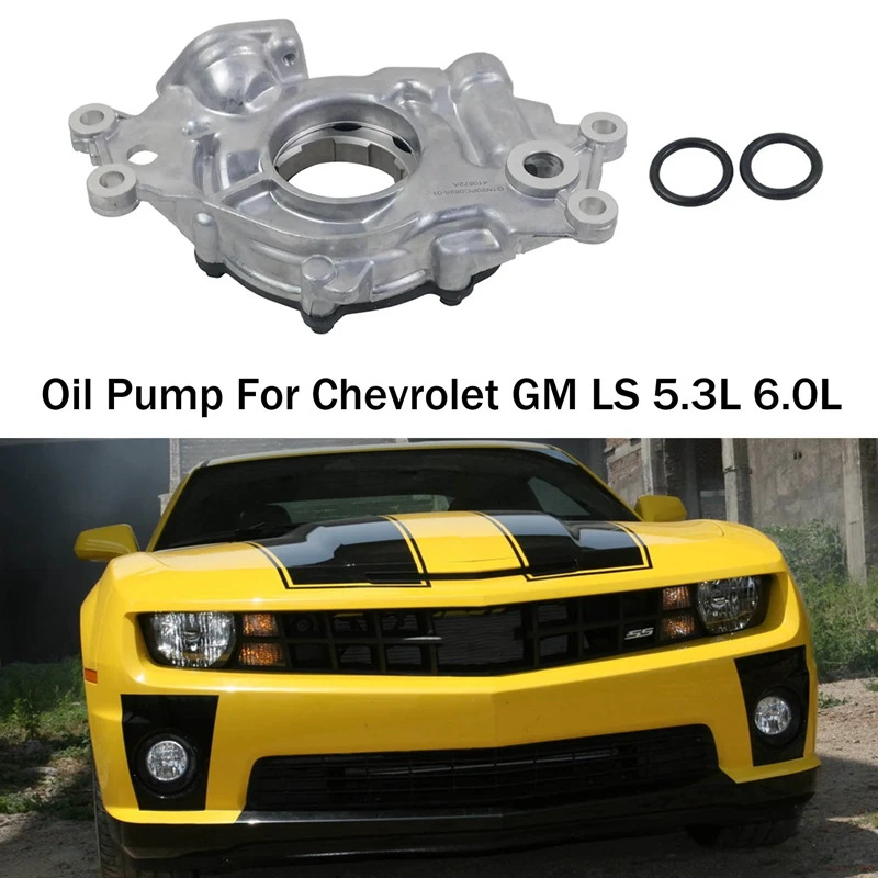 

1 Piece Engine High Pressure High Volume Oil Pump 12612289, M295HV Silver Metal For Chevrolet GM LS 5.3 6.0