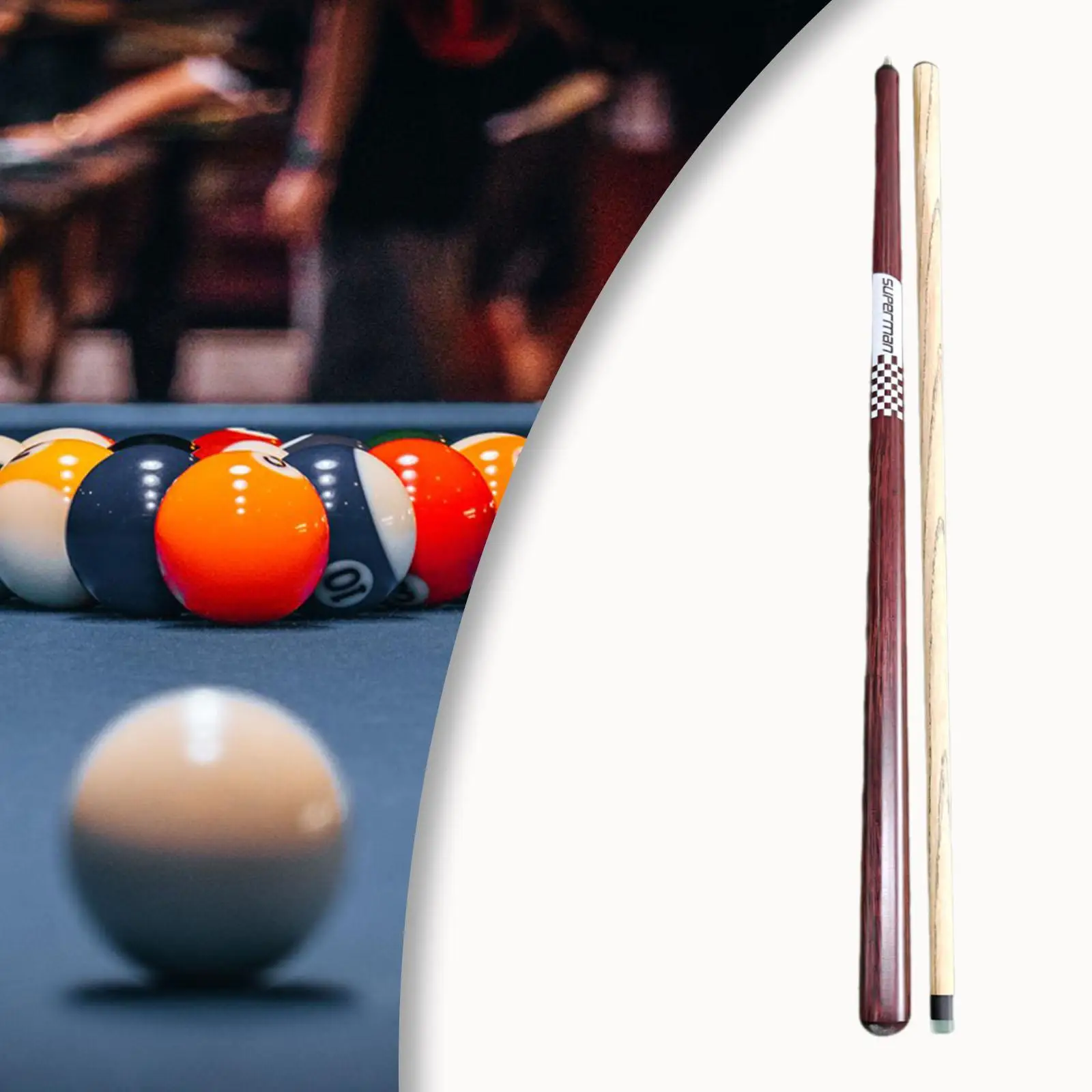Wooden Billiard Cue Billiard Pool Cue Stick for Practice Cue House Beginners