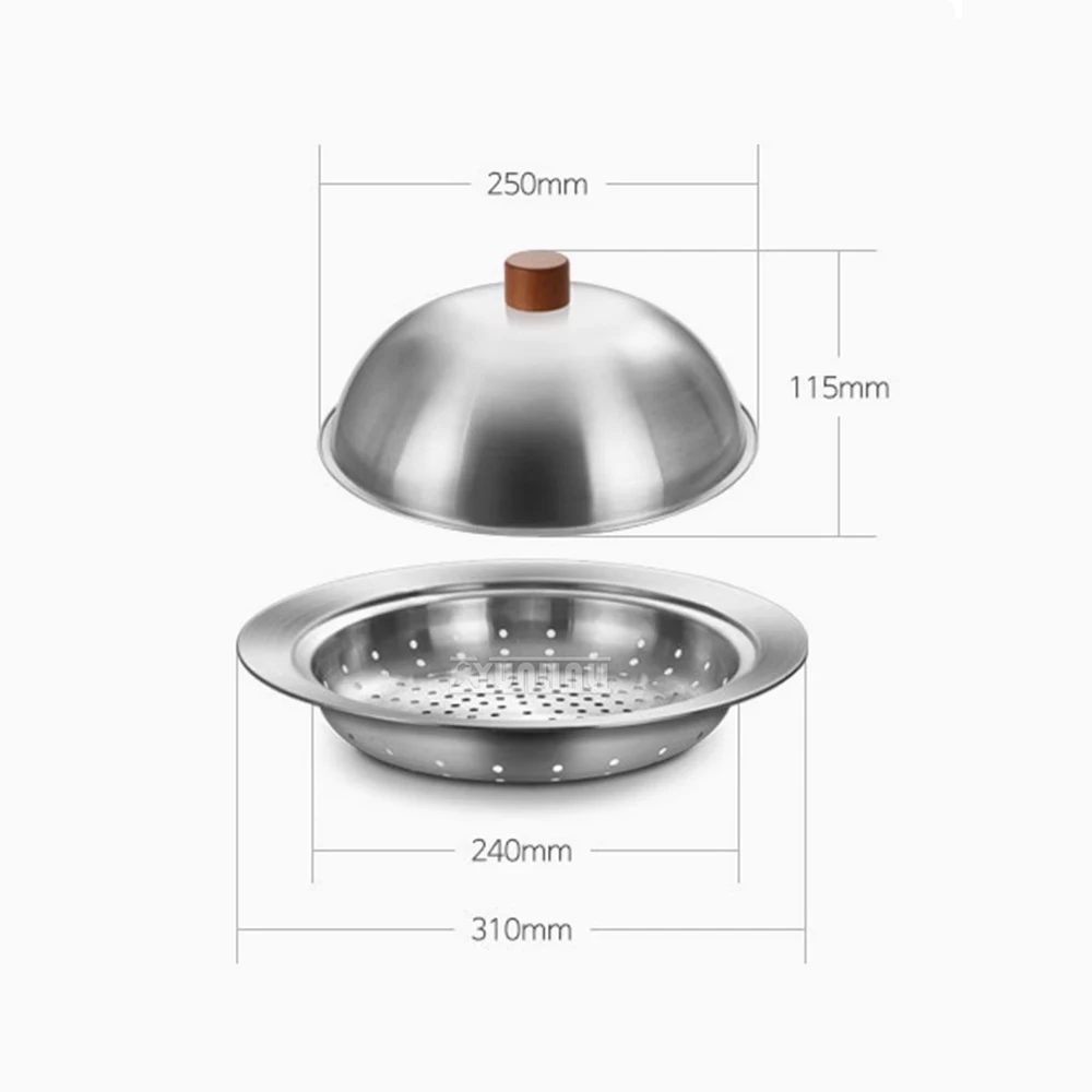 304 Stainless Steel Steamer Steamer ousehold Multi-function Steaming Tray Kitchen Tools