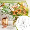 Metal Vase Flower Arranger Grid Floral Stem Holder Multi-holes Bouquet Plant Fixation Flower Frog Iron Floral Arrangement Tool 4