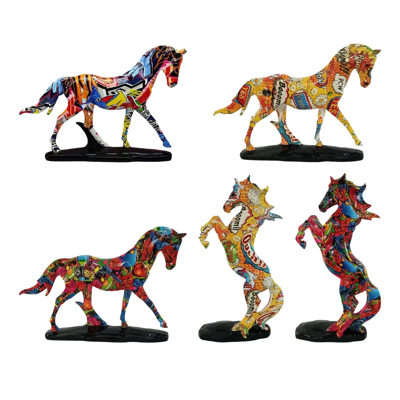 Horse Statues Sculptures Animal Doll Horse Figurines Statues
