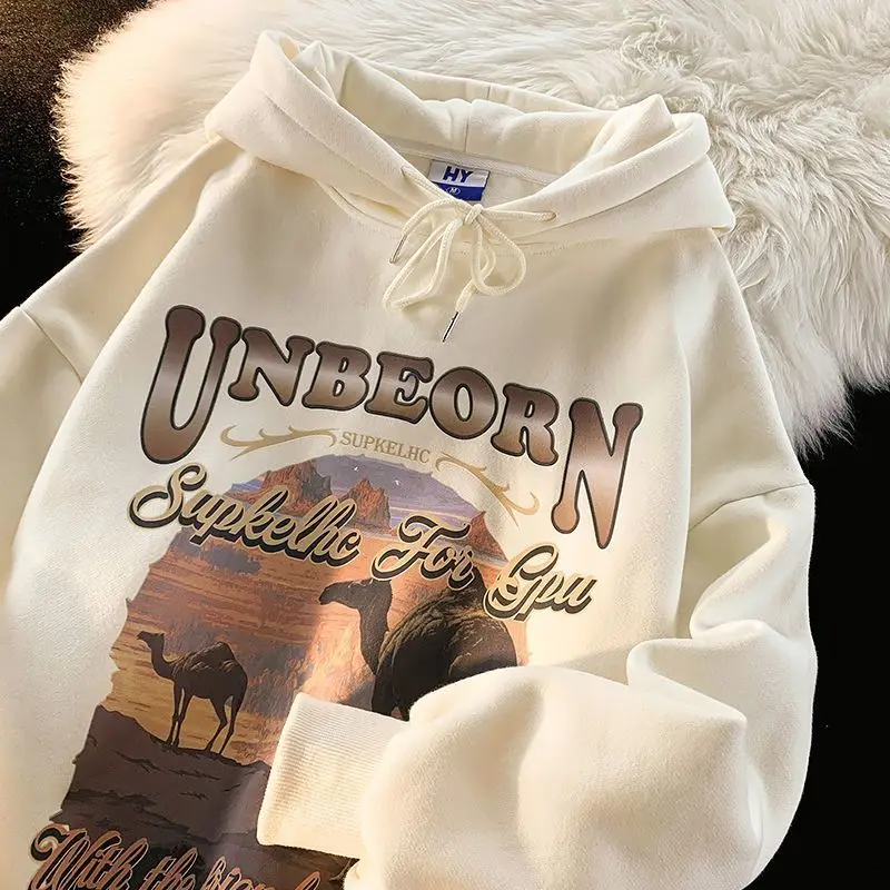 Vintage Hoodie Women'S Men Autumn And Winter 2023 New Student Loose Korean Style Lazy Wind Jacket Top Hoodies Women Clothes