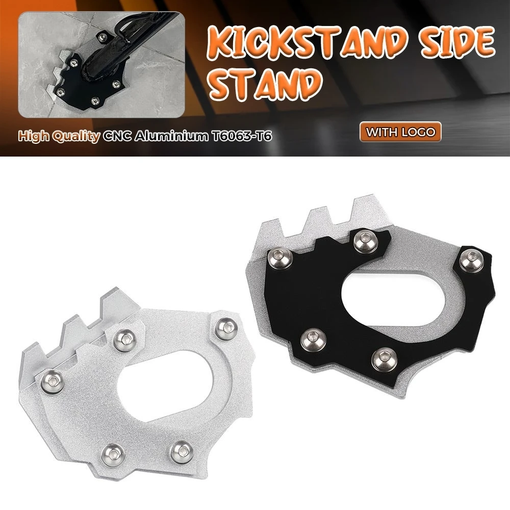 

CNC Kickstand Extension Foot Side Stand Pad Support Plate Enlarge Stand FOR 790 890 Adventure R S For Husqvarna Norden 901