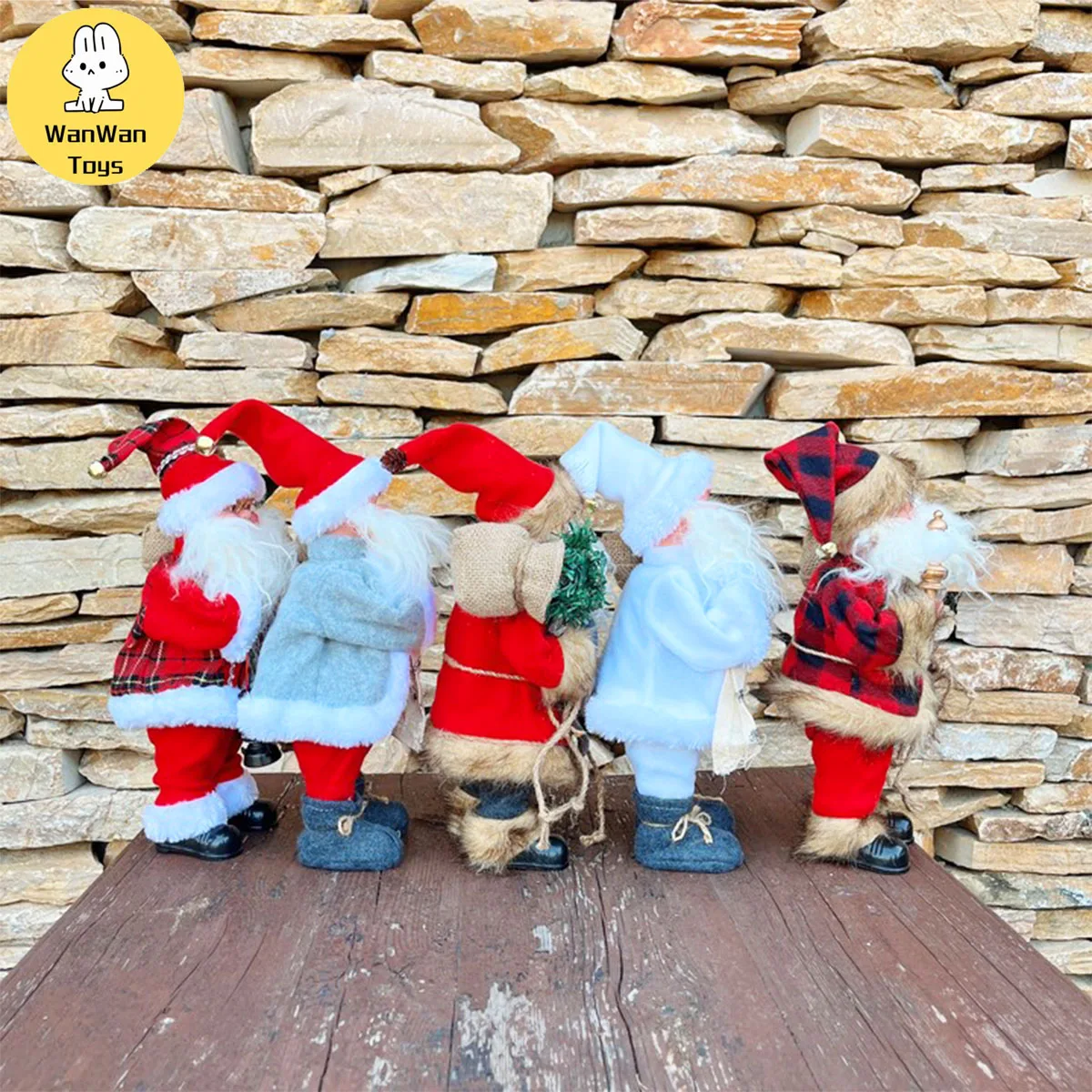 New Christmas Santa Claus Doll Toy Festive Atmosphere Singing Classic Decorative Ornament Christmas Gift Battery Children's Toy