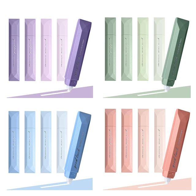 5pcs/box Pen Shaped Correction Tapes Double Sided Adhesive Tape Aesthetic Correction Tape for School Office Supplies 1