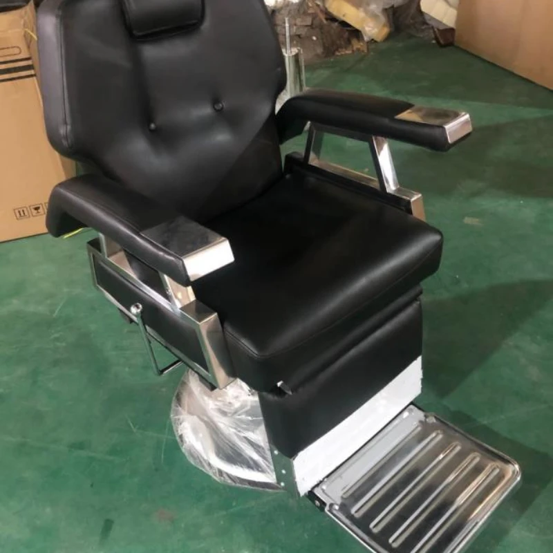 

Warranty Stainless Hands Black Styling Chair Barber Chair Salon Chair Can HOld 400kgs Weight