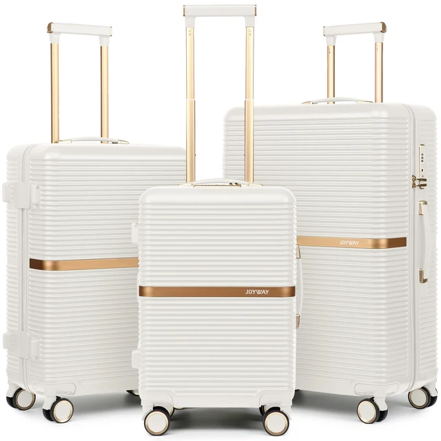Ensemble de bagages Joyway 3 pièces, valise légère avec porte-gobelet, serrure TSA et roulettes pivotantes 1