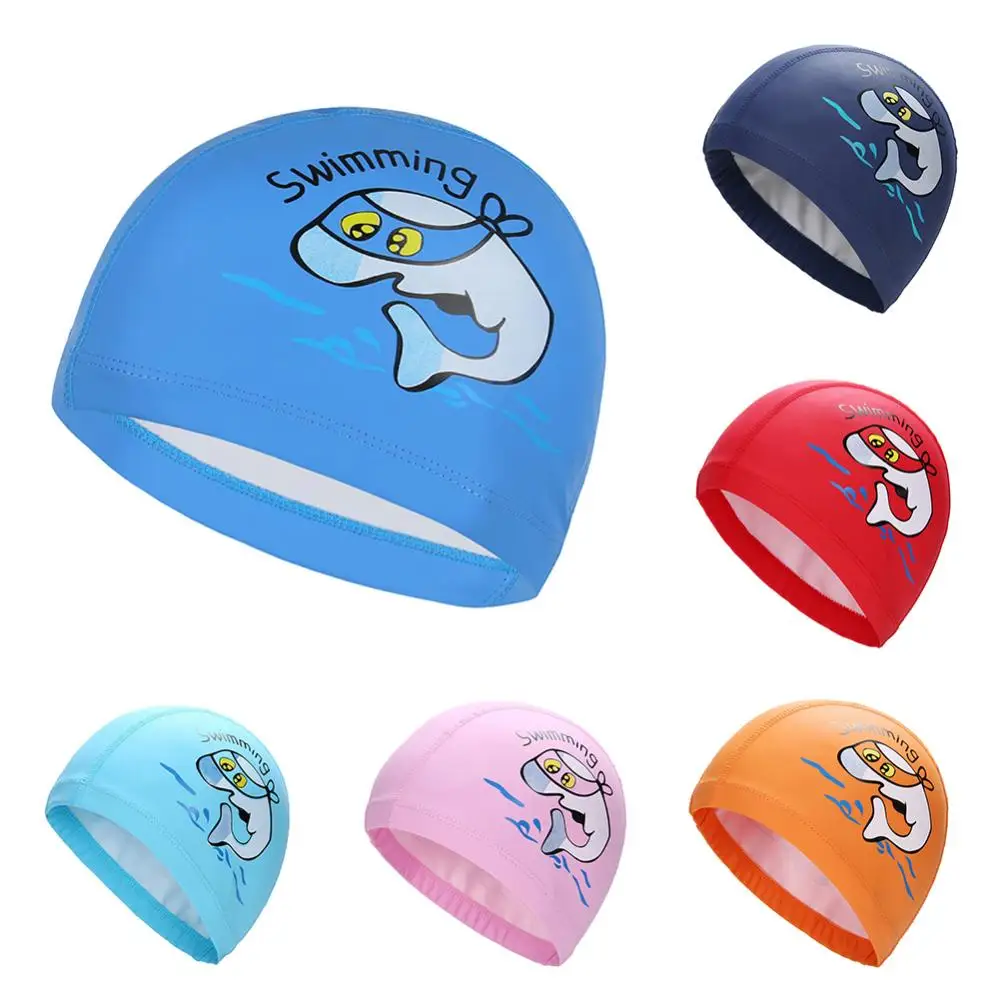 Cute Swimming Cap For Children Kids Waterproof Elastic Silicone Swim Pool Cap Bathing Caps Gorro Natacion Diving Hat Kids 2