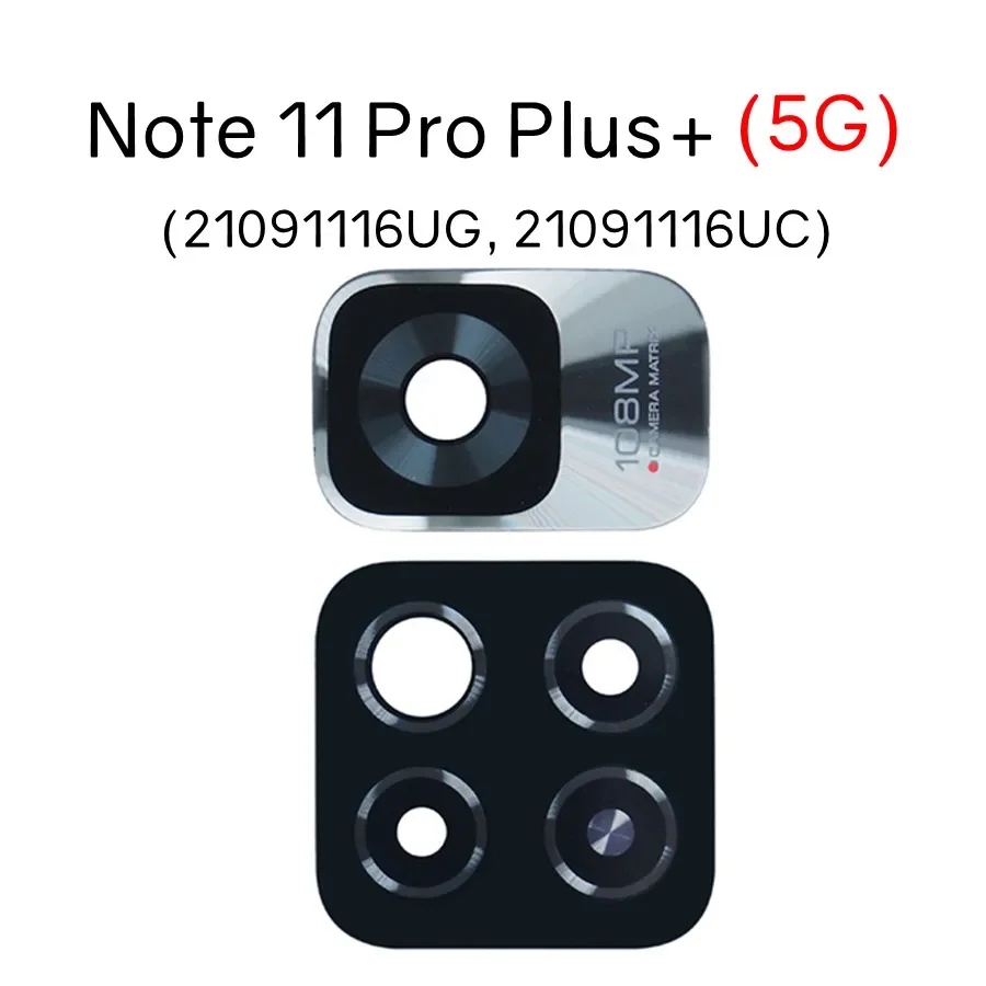 2 Vetri Posteriore Per Fotocamera Redmi Note 11 – Ricambio Nero Con Kit Attrezzi E Adesivo - 4