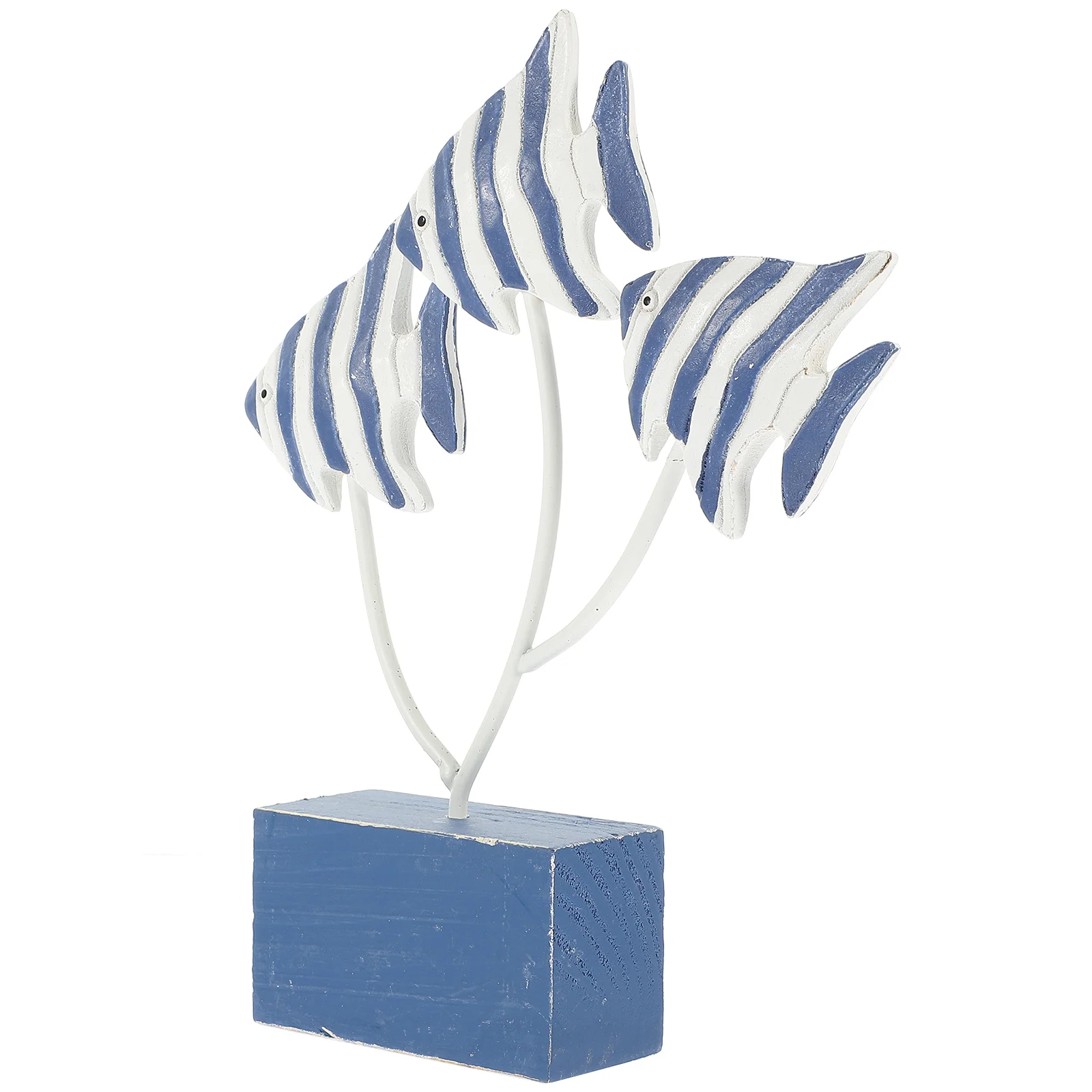 

Table Adornment Fish Decoration Office Desk Element Figurine Desktop Statue Nautical Fishes Scallop