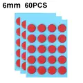 60PCS Red 6mm