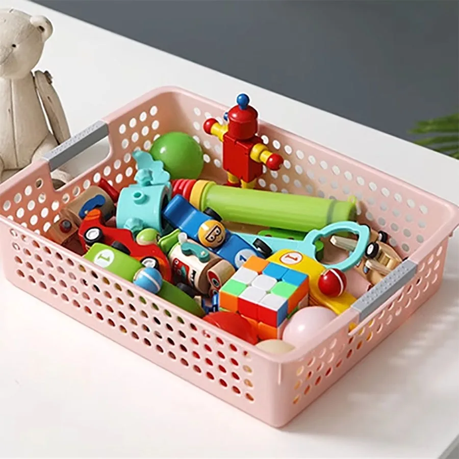 Plastic storage basket Kindergarten hospital pharmacy storage basket Desktop documents kitchen snacks and sundry