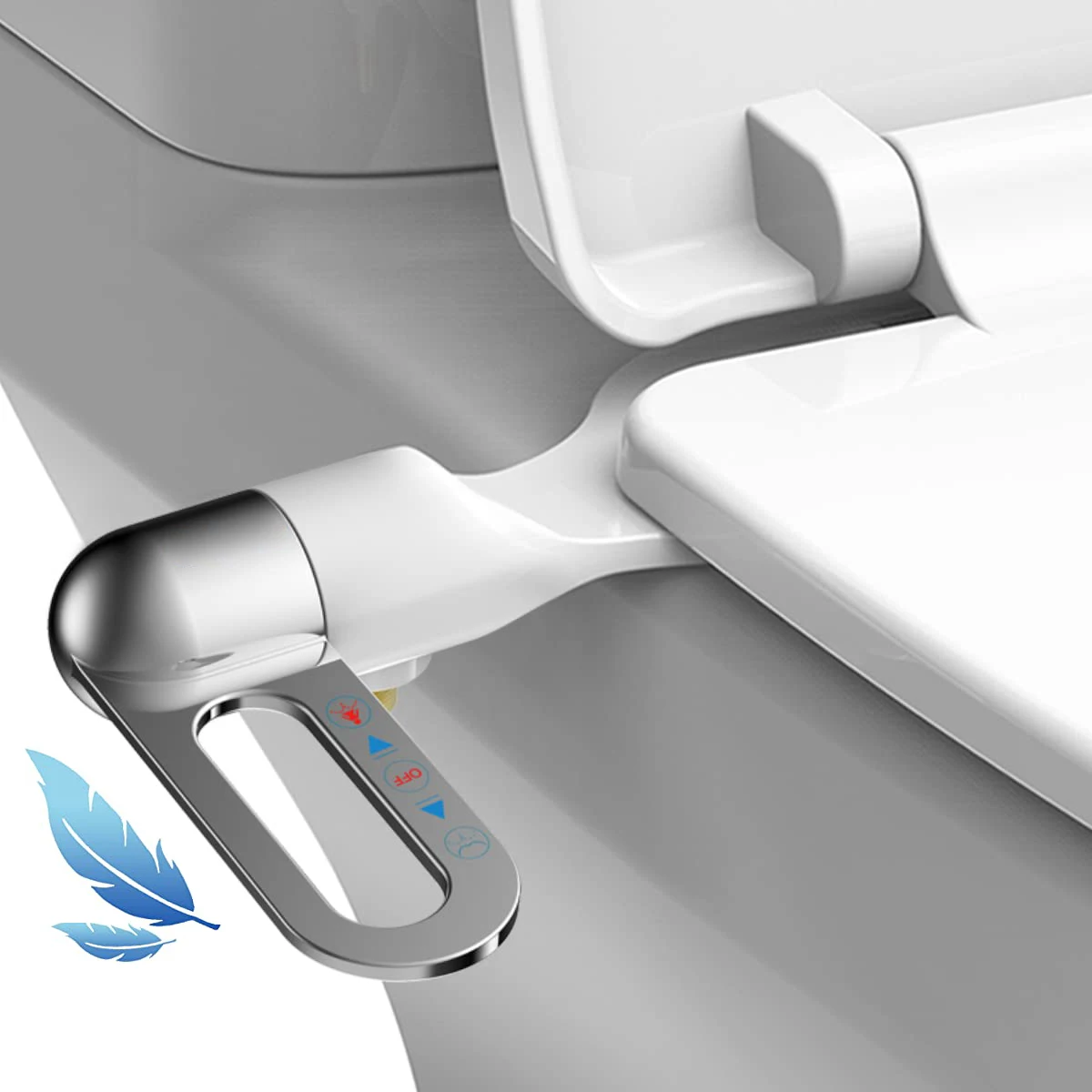 

Bidet Attachment Fresh Water Sprayer Dual Nozzles Adjustable Water Pressure Women's Self Cleaning Non Electric Bidet Brass Entry