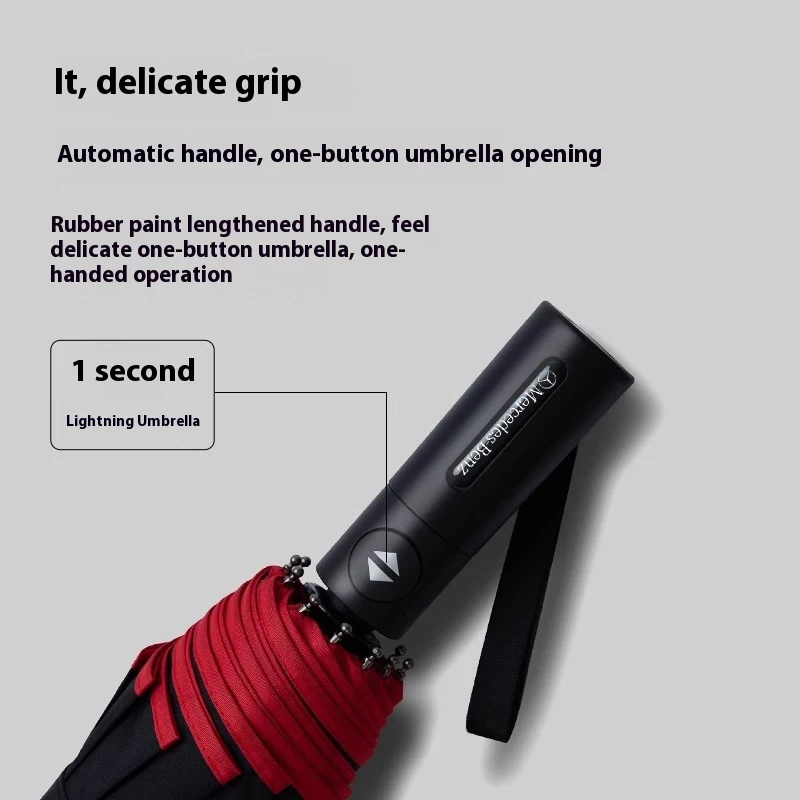 Mercedes Benz A C E S Class Vito GLA GLB GLC GLE GLK GLS CLA CLS ML SL GL SLK Car Automatic Folding Windproof Sunshade Umbrella
