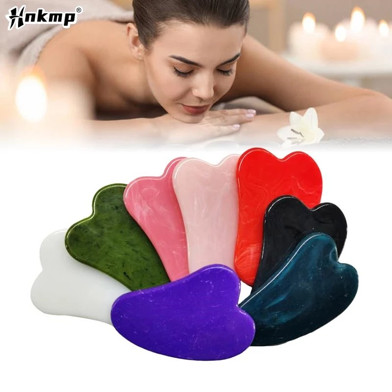 Natural Jade Gua Sha Scraper Board Massage Rose Quartz Jade Guasha For Face Neck Skin Lifting Wrinkle Remover Beauty Care