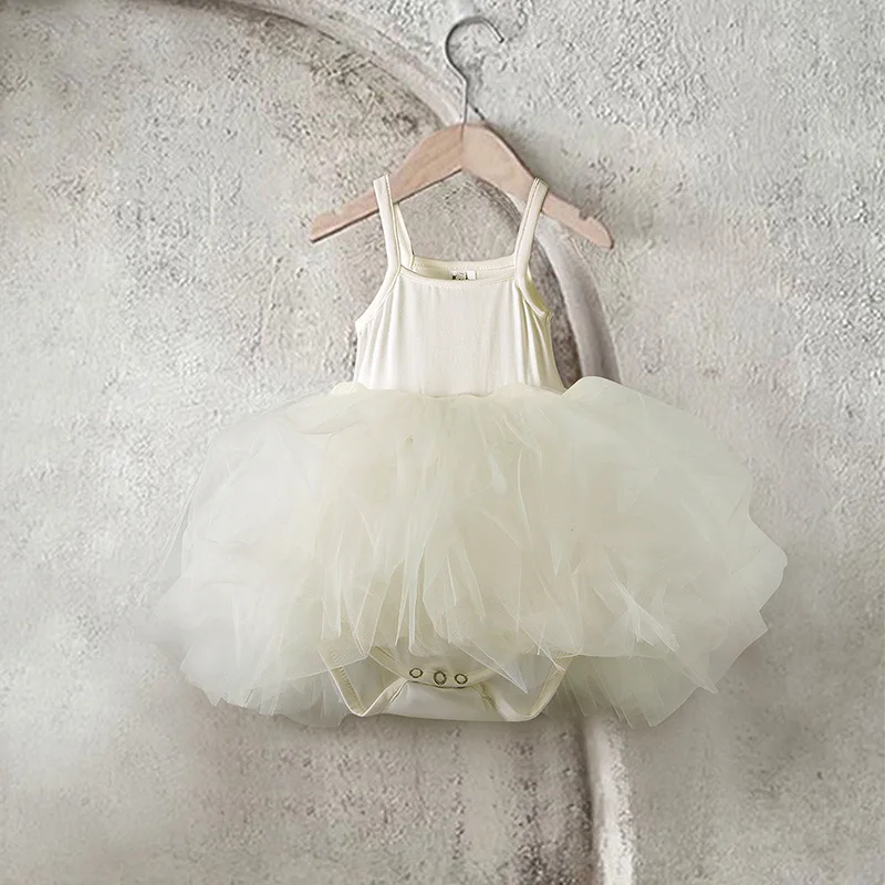 Summer Baby Girls Tulle One Piece Bodysuit