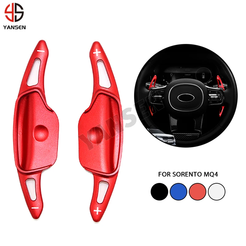 For Kia Sportage NQ5 K5 DL3 Sorento MQ4 Stinger Tucson NX4 Shift Paddle Gear Extender Shifter Steering Wheel DSG Extension Decal