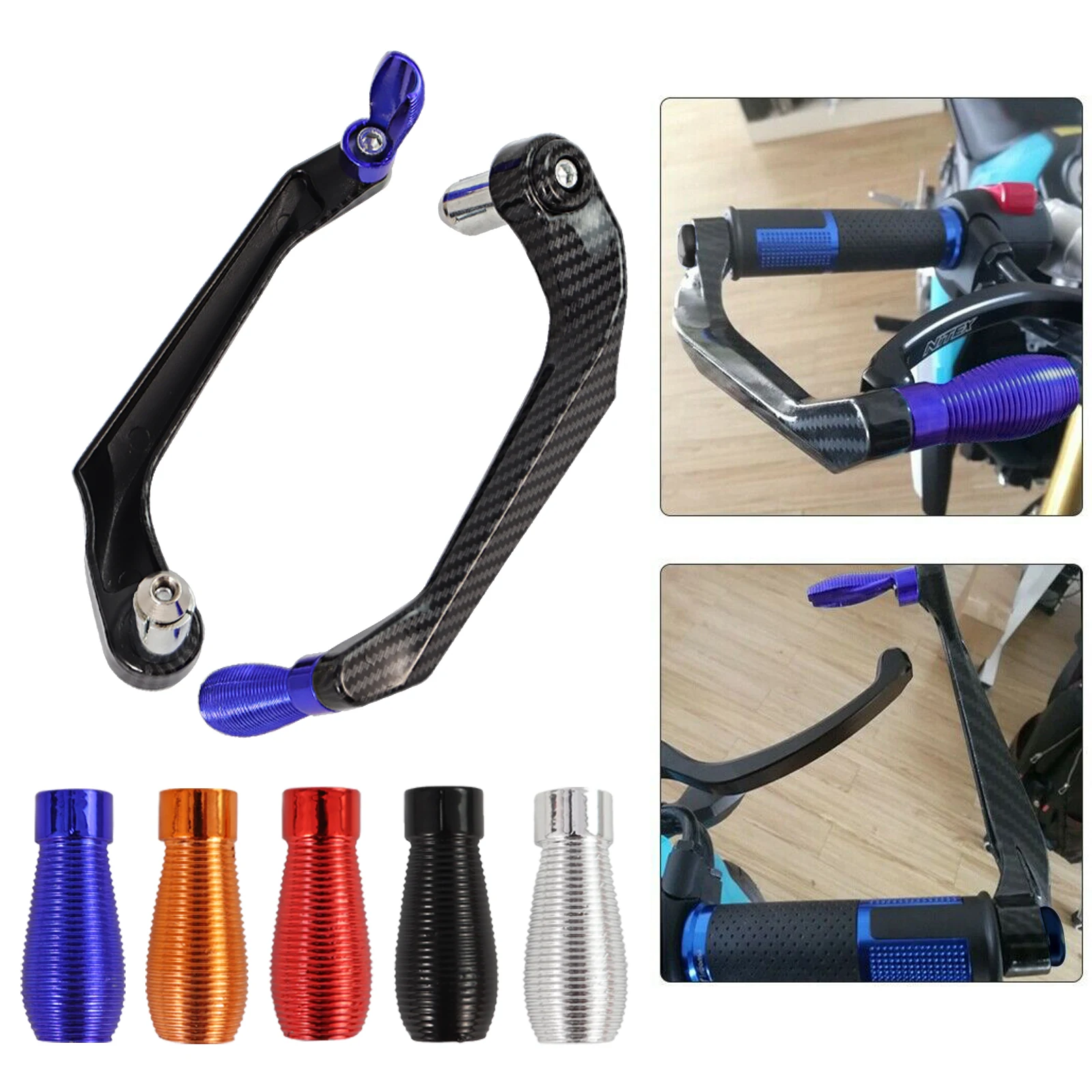 Motorcycle CNC Aluminum Handlebar Brake Clutch Lever Hand Guard Protector Gear Handguard Shield Modification Accessories