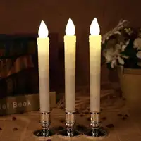 2/4pcs Traditional Shape Taper Standard Plastic Candle Holders Candlestick Wedding Dinner Decor for Electronic Candles ForParty 4